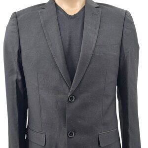 Friday The 13th Black Blazer Jacket Mens Size 40R Polyester Blend Horror Theme